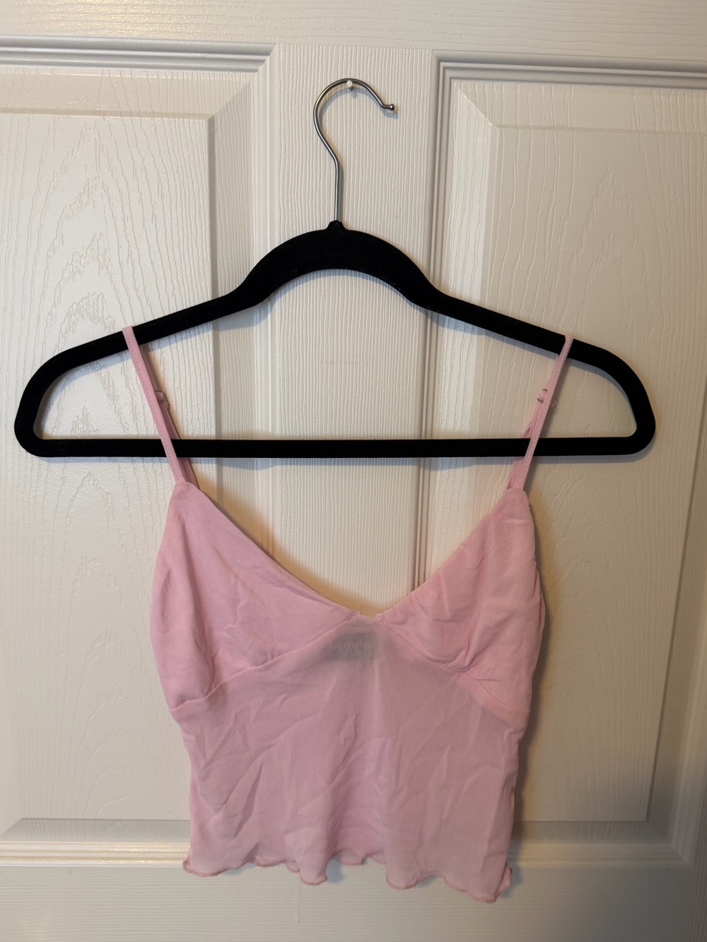 Pink Mesh White Fox Tank